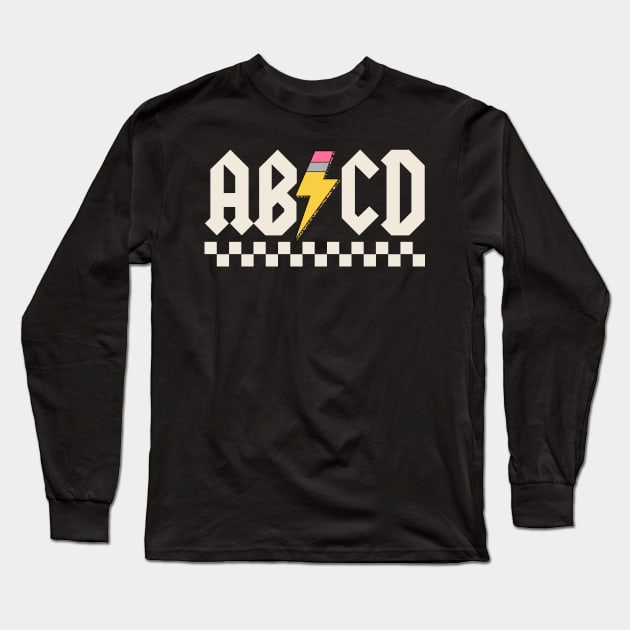 Abcd - Back To School Long Sleeve T-Shirt by devilcat.art